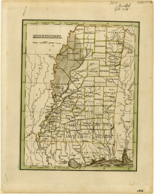Mississippi map 1833